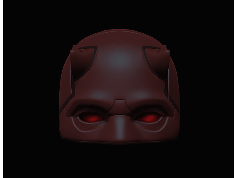 Daredevil mask for 3d printing 3Dプリントモデル