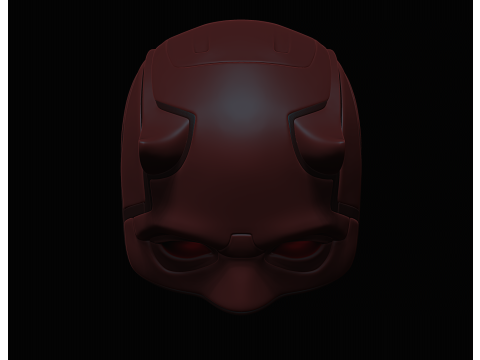 Daredevil mask for 3d printing 3Dプリントモデル