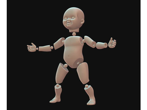 처키 분리형 인형 12파츠 3D 프린트 모델