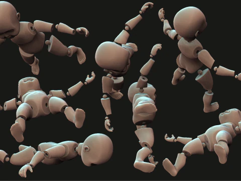Chucky separated doll 12 parts 3D Print Model