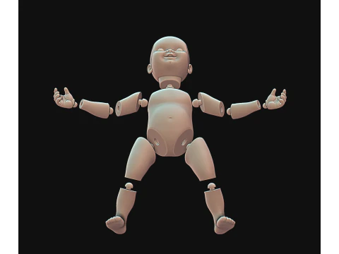 Chucky separated doll 12 parts 3D Print Model