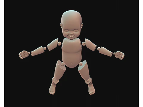 Chucky separated doll 12 parts 3D Print Model