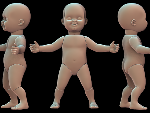 Chucky separated doll 12 parts 3D printmodel