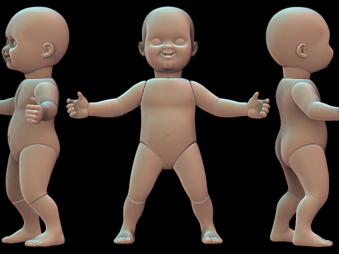 Chucky separated doll 12 parts 3D Print Model