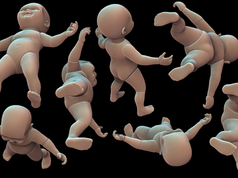 Chucky separated doll 12 parts 3D printmodel