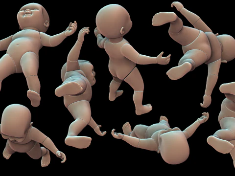 Chucky separated doll 12 parts 3D Print Model