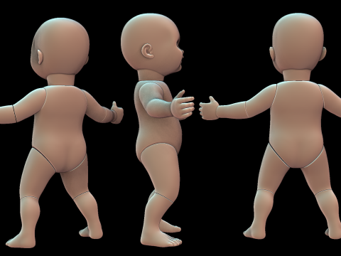 Chucky separated doll 12 parts 3D printmodel