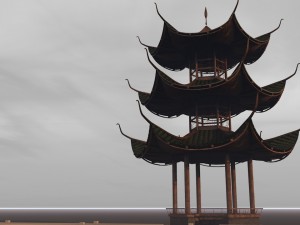 japanese tower pagoda model 3D Modell