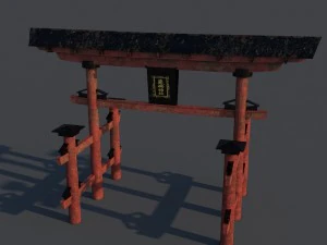 Japans Gate Torii-model 3D Model