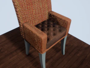 Stuhl mit Textur 3D Modell