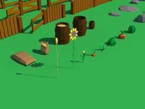 pack 116 models for farm low poly unityasset 3D Model