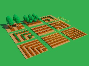 pack 116 models for farm low poly unityasset 3D Model