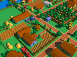 pack 116 models for farm low poly unityasset 3D Model
