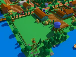 pack 116 models for farm low poly unityasset 3D Model