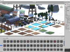 pack 116 models for farm low poly unityasset 3D Model