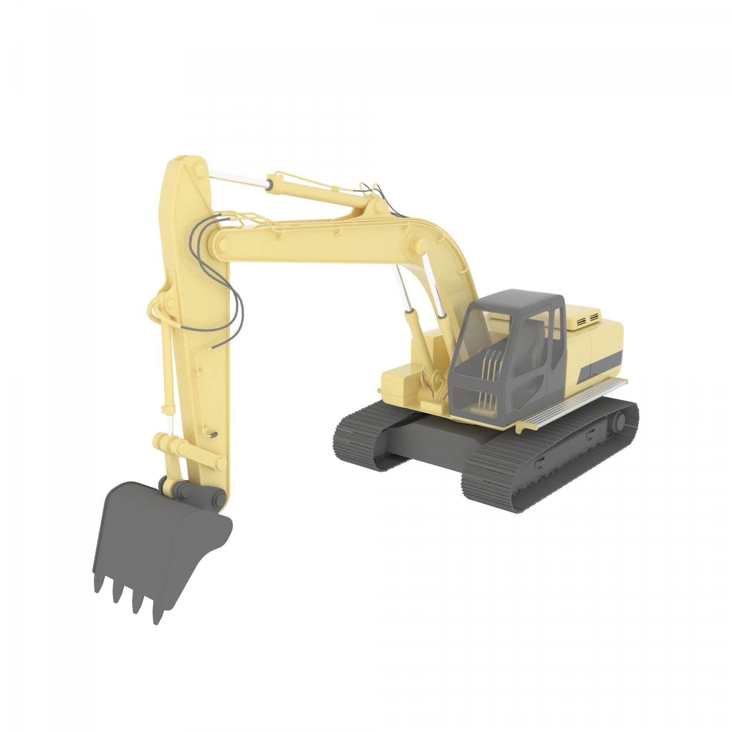 excavator 3D Model .c4d .max .obj .3ds .fbx .stl .blend 