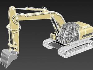 excavator Modèle 3D