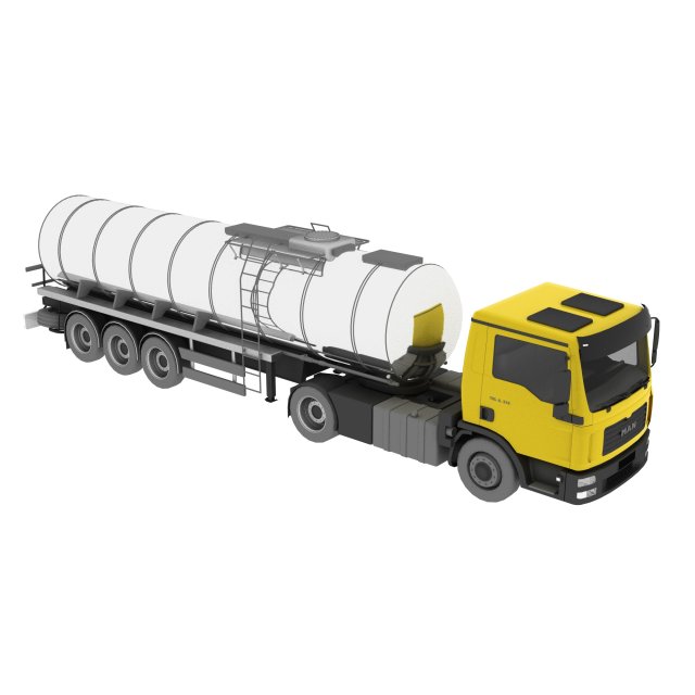 heavy truck 3D 모델 .c4d .max .obj .3ds .fbx .stl .blend 