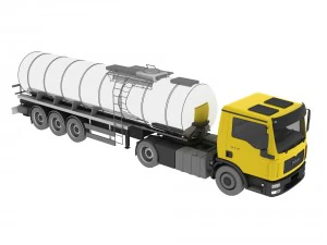 ciężka ciężar&oacute;wka Model 3D