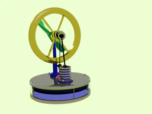 motor Stirling Modelo 3D
