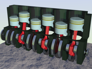 the internal combustion engine 3Dモデル