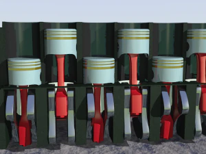 the internal combustion engine 3D Model