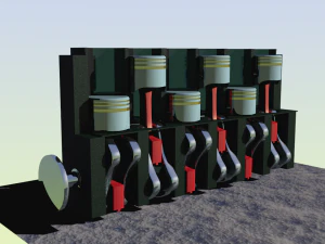 the internal combustion engine 3D Model