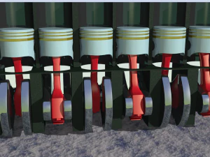 the internal combustion engine 3D Model