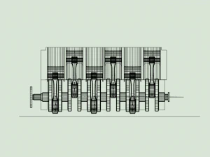 the internal combustion engine 3D Model