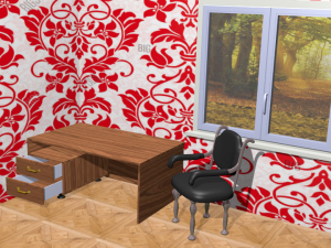 chair table 3Dモデル