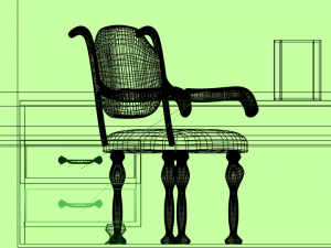 chair table 3D Model