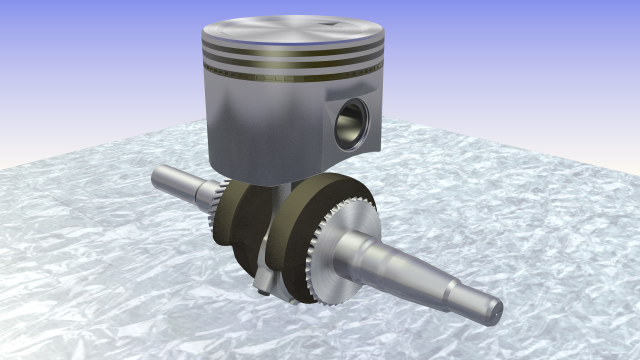 crankshaft rod piston Modèle 3D .c4d .max .obj .3ds .fbx .stl .blend 