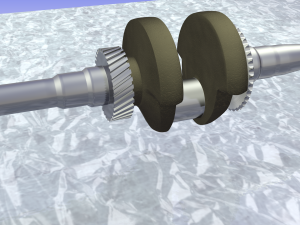 crankshaft rod piston Modèle 3D