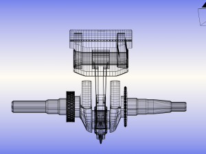 crankshaft rod piston Modèle 3D