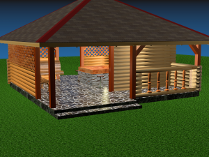 gazebo Modelo 3D