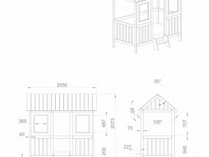 bed for children little house 3Dモデル