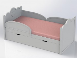bed for girl 3D Model