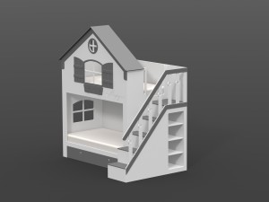 bed house Modelo 3D