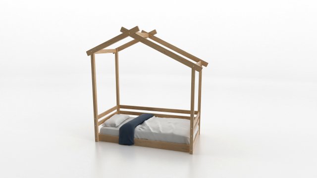 bed house 3D Модель .c4d .max .obj .3ds .fbx .stl .blend 