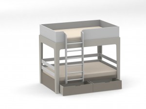bunk bed for children 3D Model