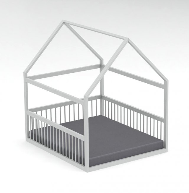 bed scandinavia 3D 모델 .c4d .max .obj .3ds .fbx .stl .blend 