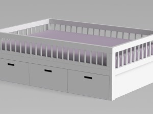 bed for child 3D Model