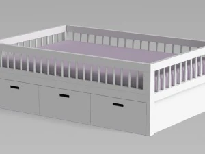 tempat tidur untuk anak Model 3D