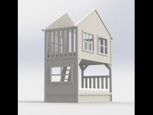 bed village house Model 3D