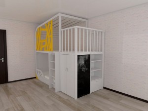 bunk bed for children gossamer Modelo 3D