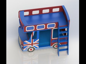 london bus 3D 모델