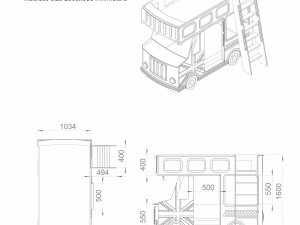 london bus 3D 모델
