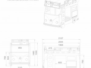 minivan volkswagen 3D Модель