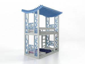bunk bed panda style 3Dモデル