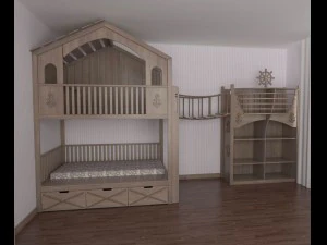 дом пиратского корабля 3D Модель